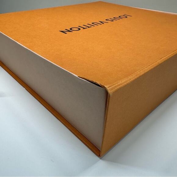 Louis Vuitton | Flat Storage Box | Orange | 14.75 W x 13.75 H x 3.4 D inch - Picture 12 of 16